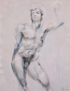 "Standing", Mixed Media on Paper