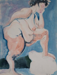 "Untitled #2", Acrylic and Graphite on Paper