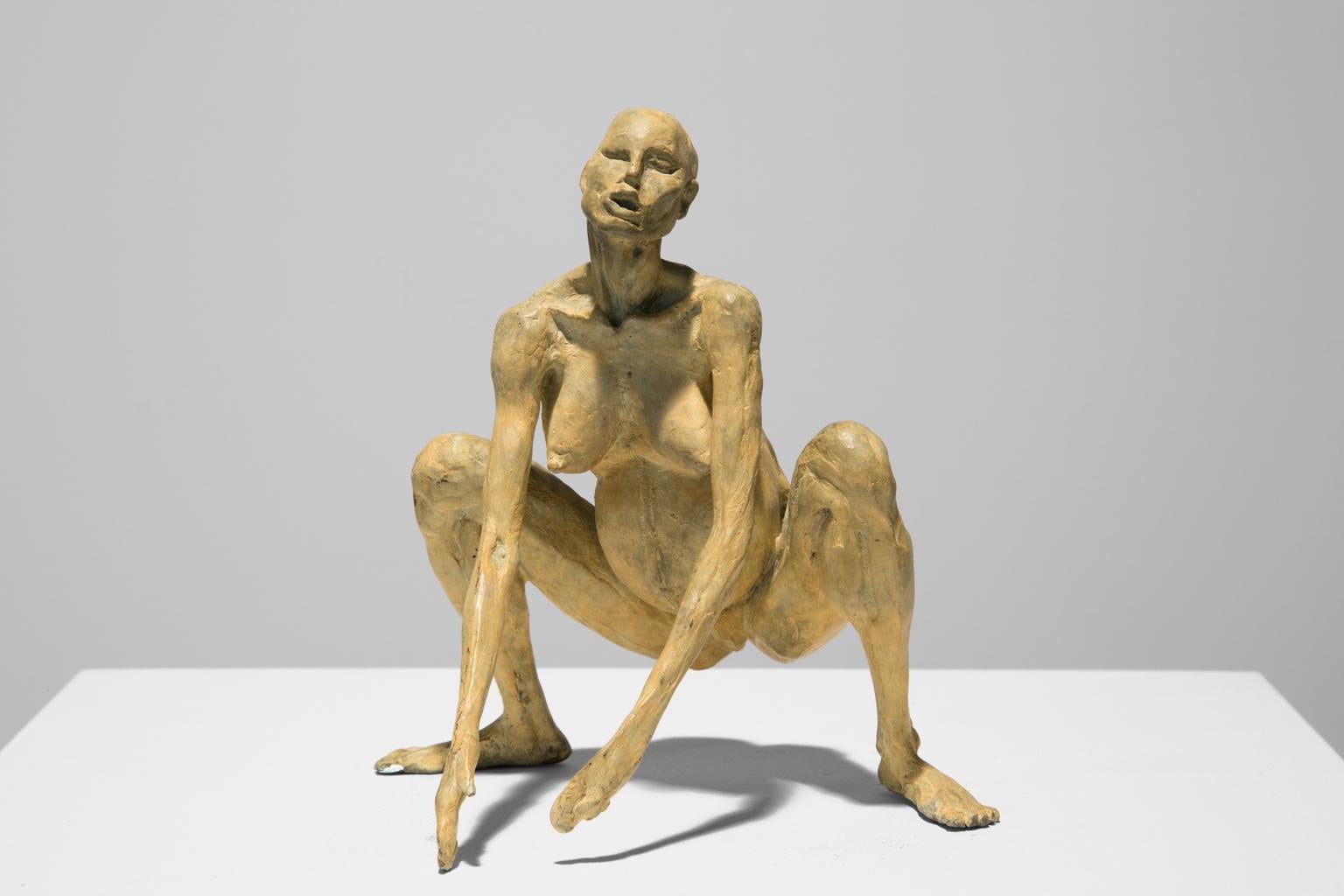 Artis Lane Nude Sculpture - "New Birth" Female, Nude, Figurative, Sculpture, Bronze, Acrylic