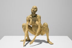 "New Birth" Female, Nude, Figurative, Sculpture, Bronze, Acrylic