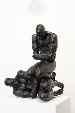 "Rebirth" Bronze Sculpture with Patina, Figures, Naked, Male