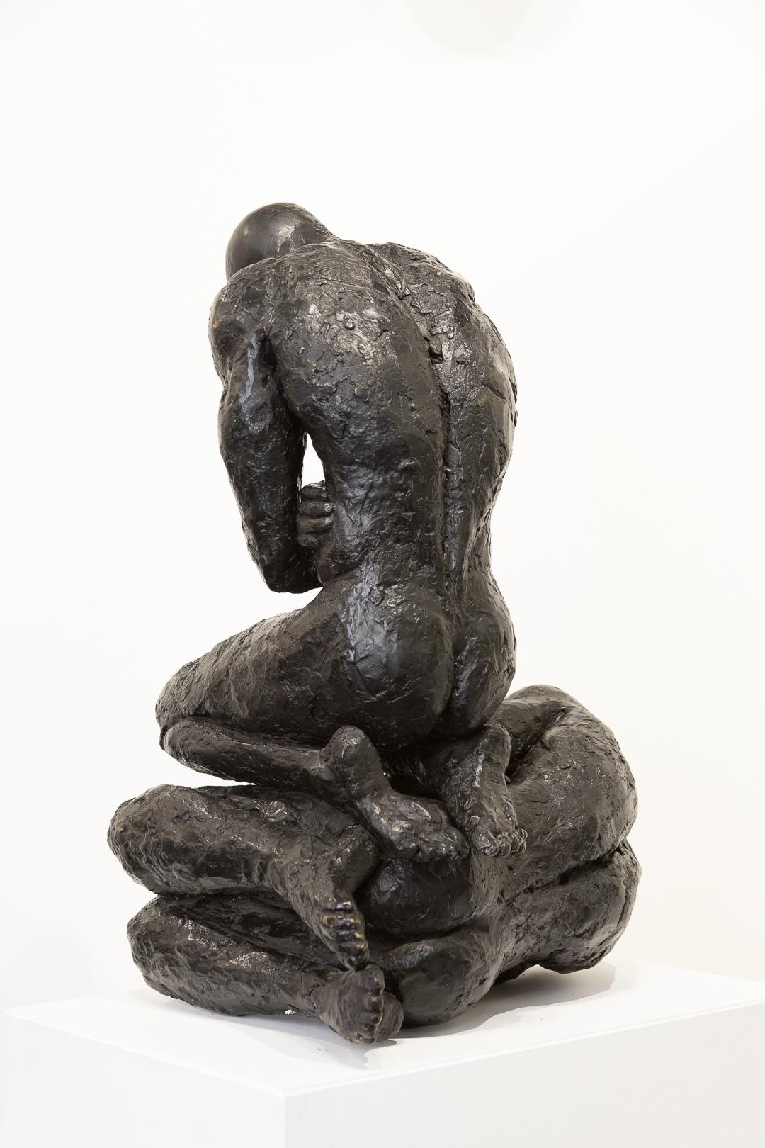 Bronzeskulptur „Rebirth“ mit Patina, Figuren, Nackt, männlich (Zeitgenössisch), Sculpture, von Artis Lane