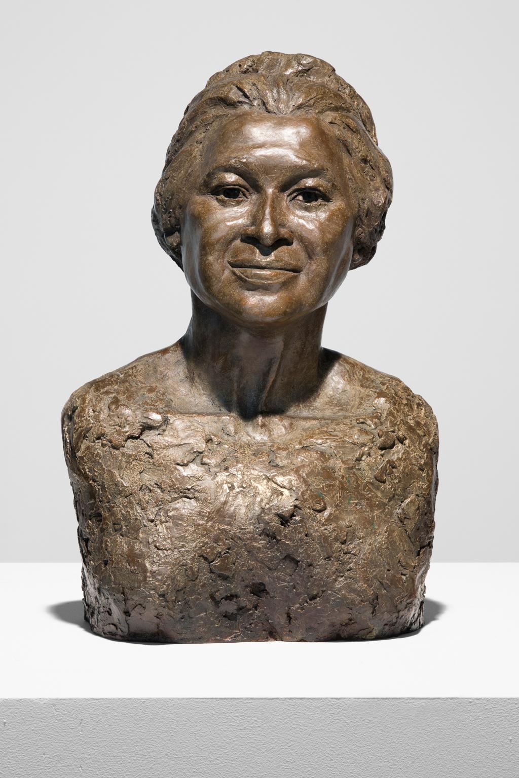 Artis Lane Figurative Sculpture - "Rosa Parks" Bronze Sculpture, Figurative, Female, Portrait