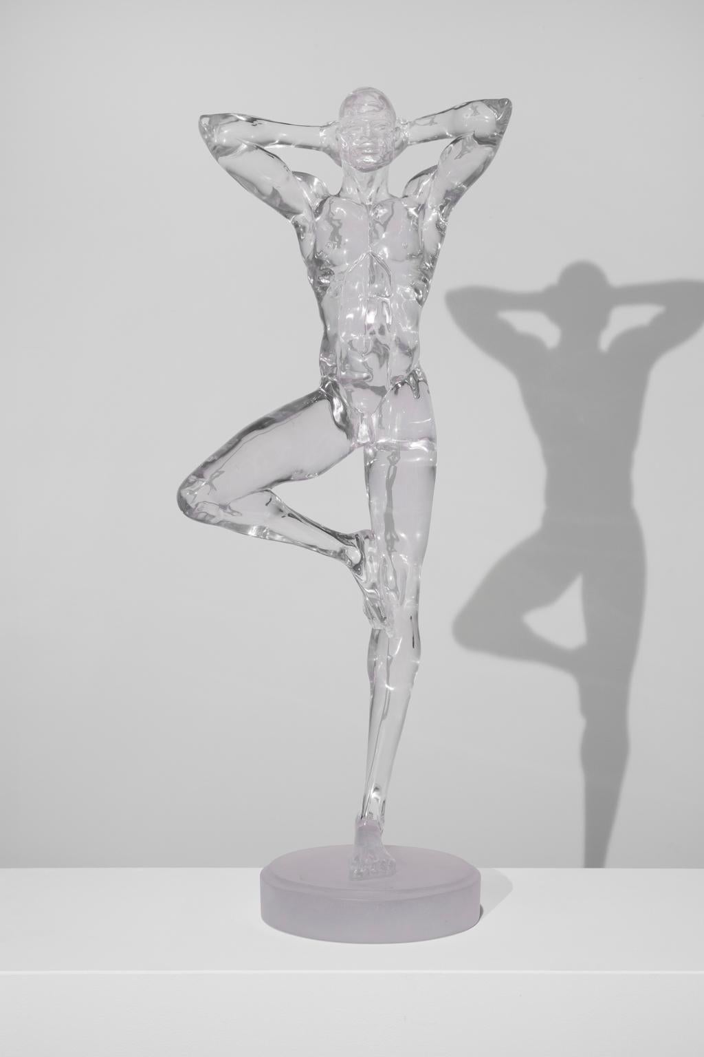 glass man sculpture