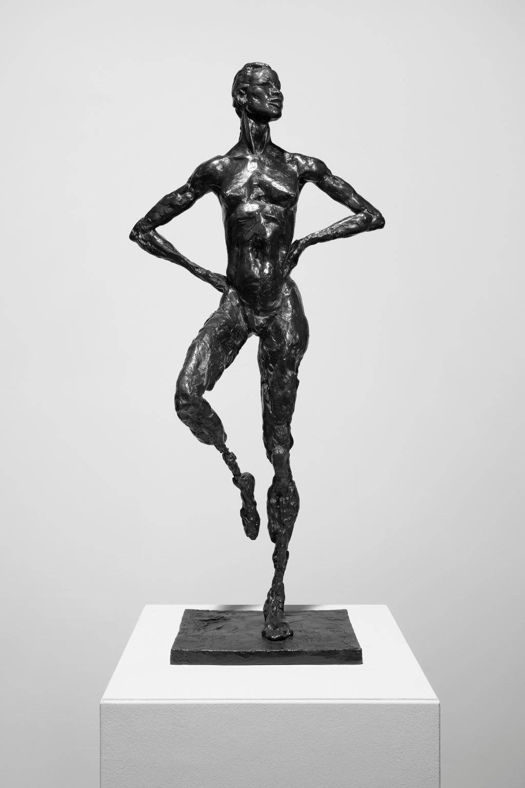 "Woman" Bronze Sculpture with Patina, Female Nude