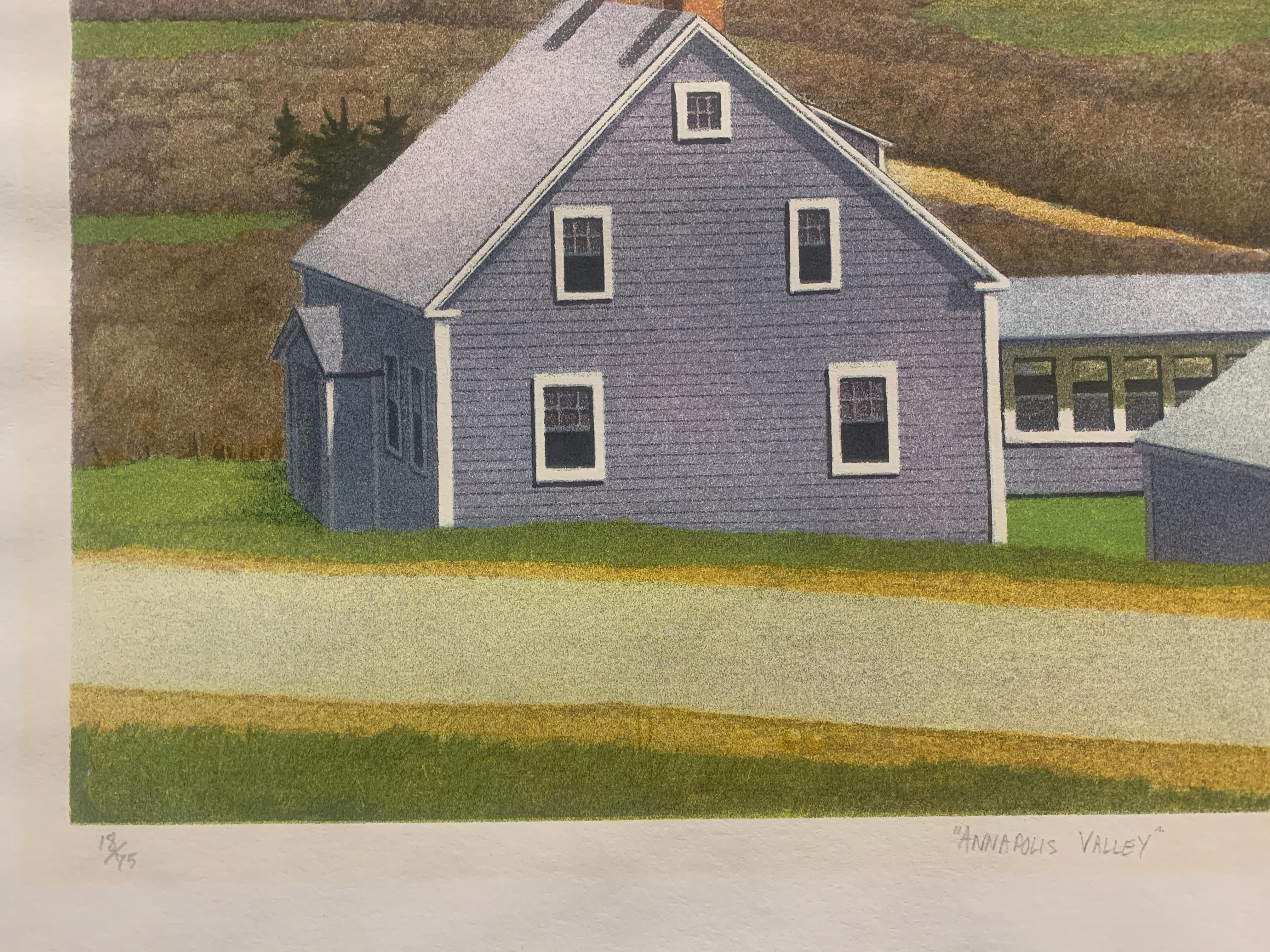 Valle di Annapolis - Figurative Print Beige di Artis Reigo