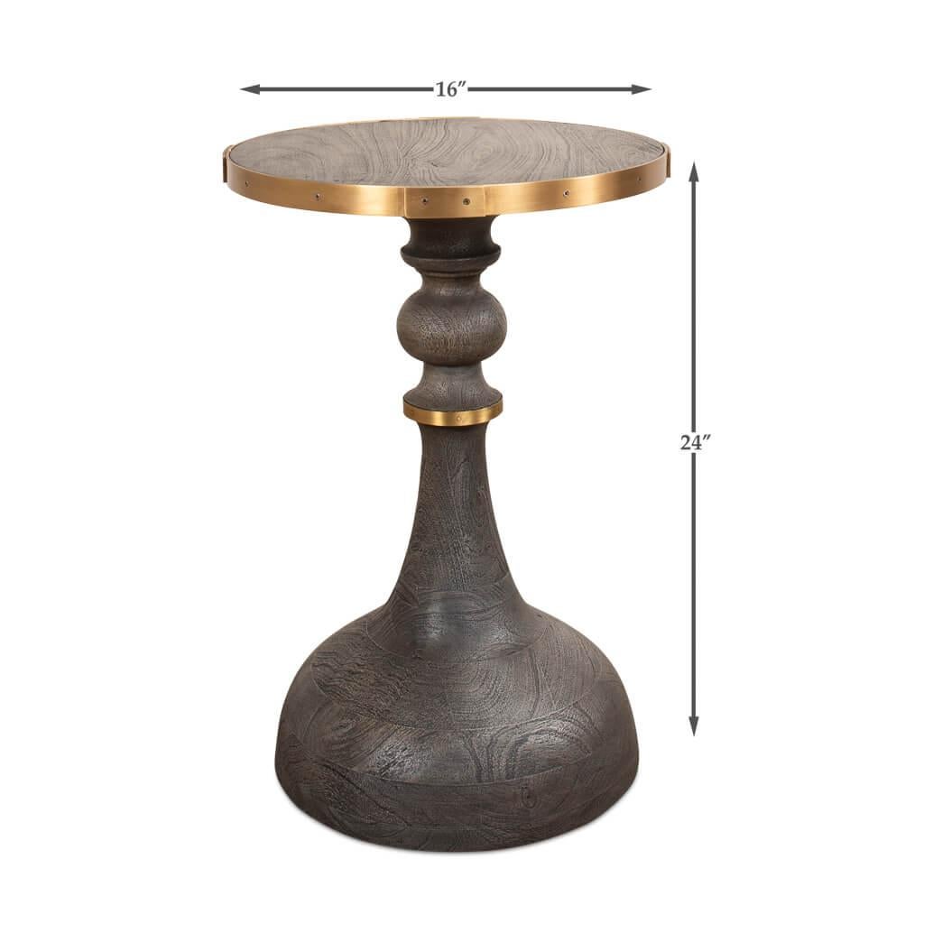 Contemporary Artisan Accent Table For Sale