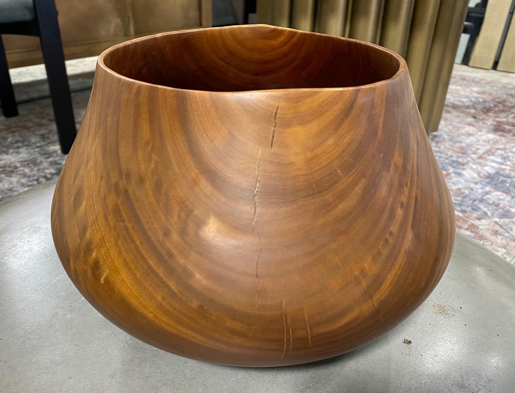 American Artisan Atist Signed Turned Wood Bowl