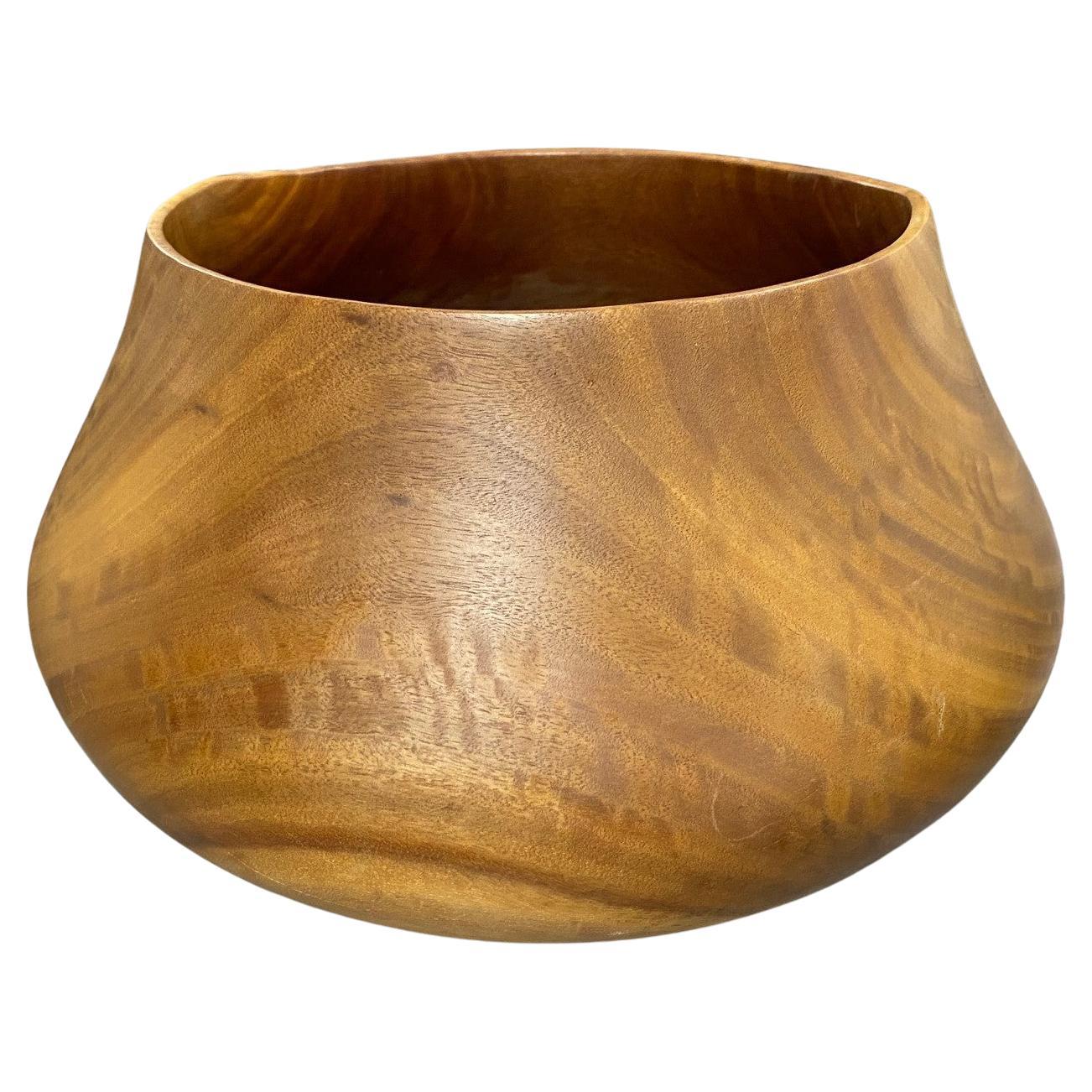 Artisan Atist Signed Turned Wood Bowl