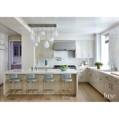 Bubble Large Ellipse Opaline, Pendant Light, Hand Blown Glass - Made to Order