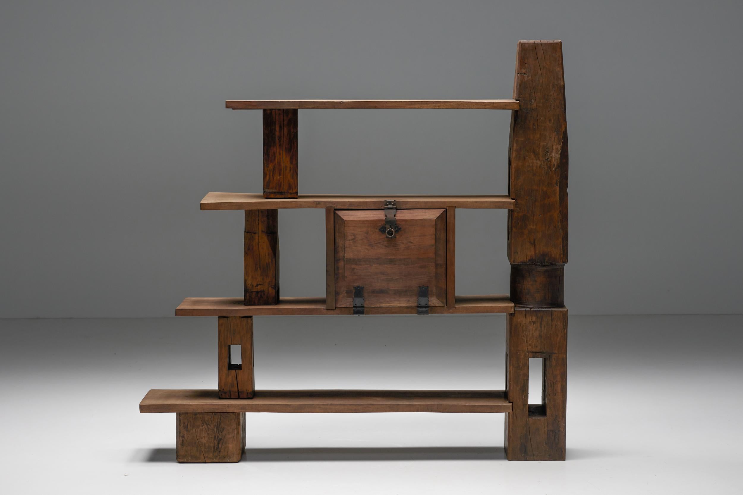 asymmetric bookcase