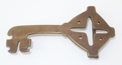 Artisan Brass Key Belt Buckle, 1970's