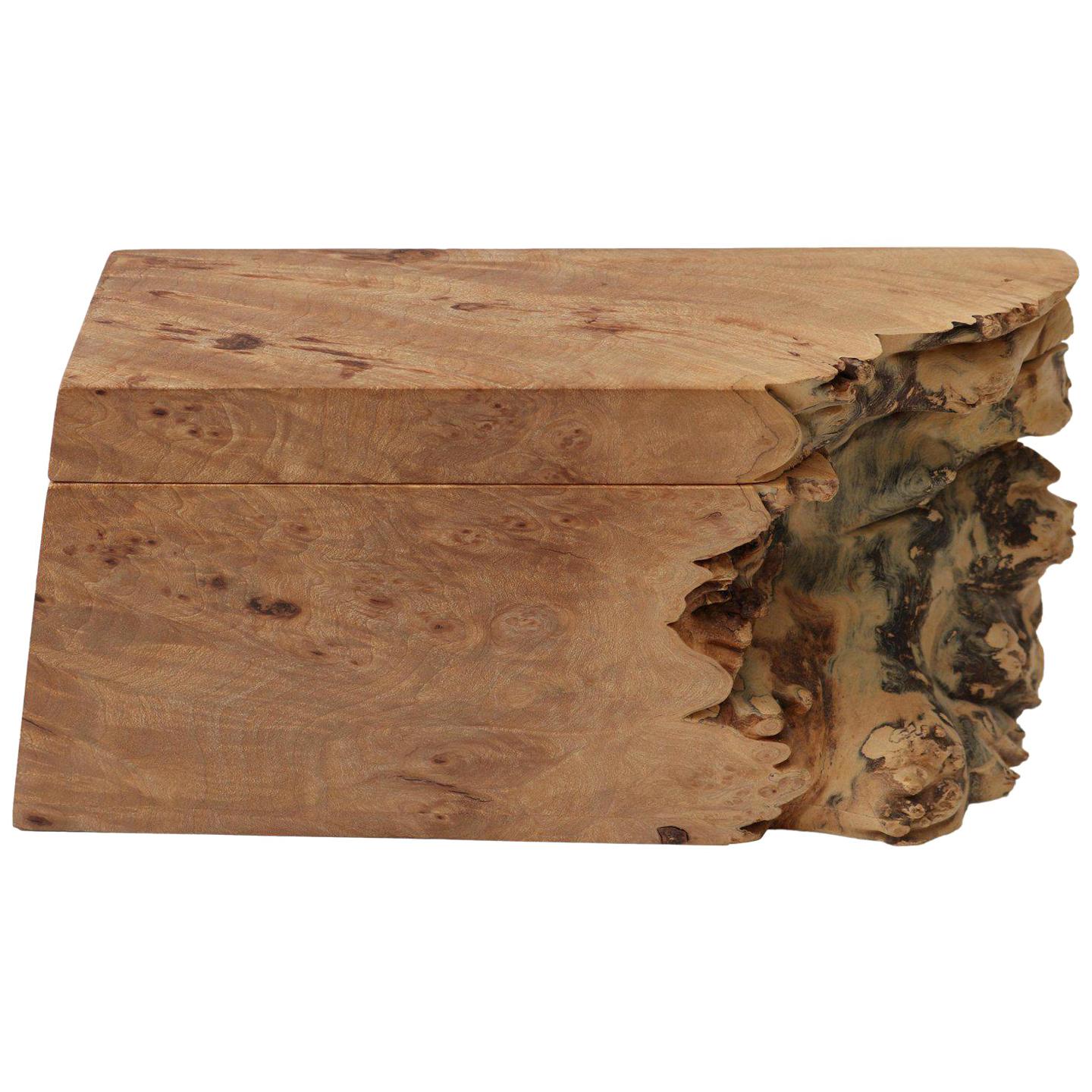 Artisan Burl Wood Box by Michael Elkan