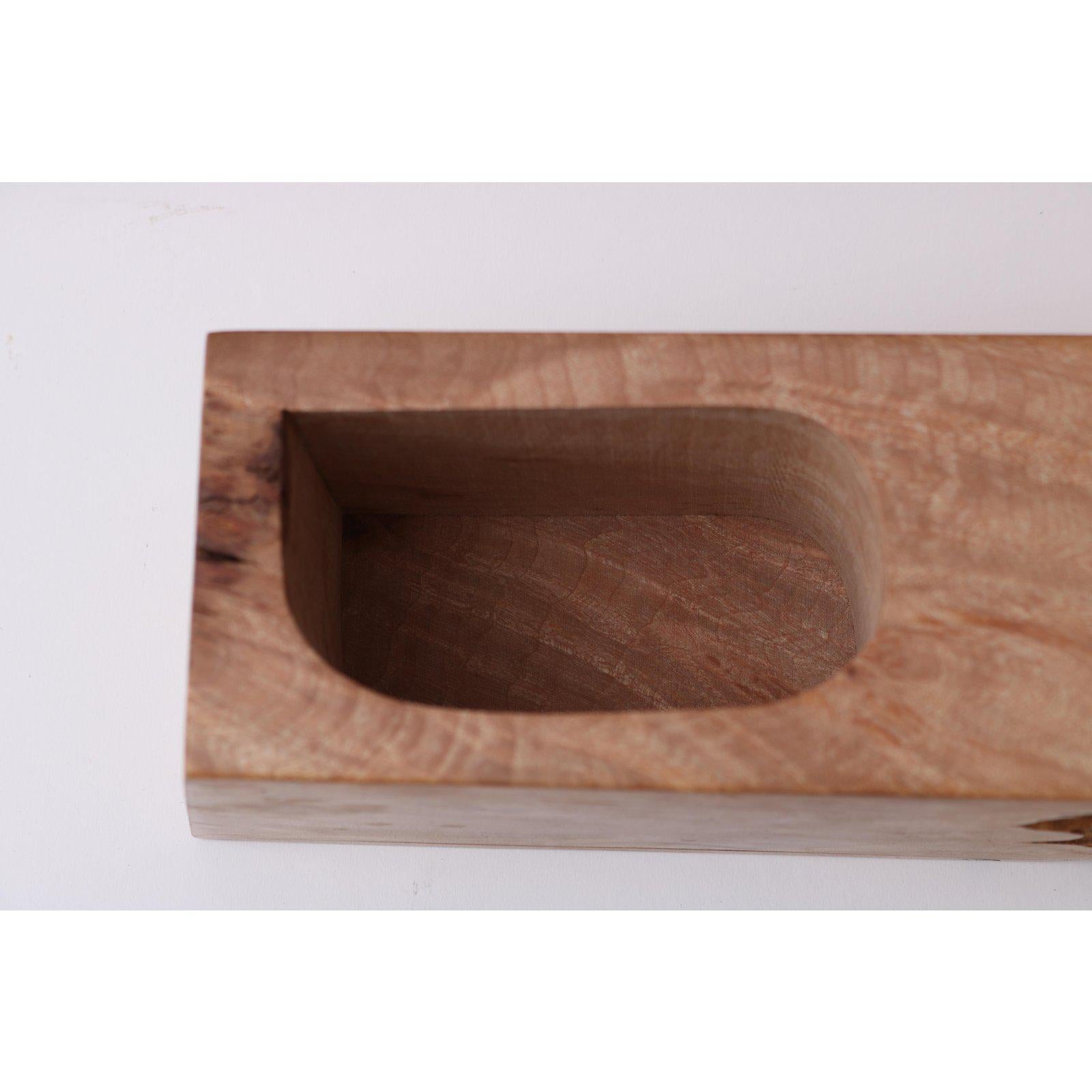 20th Century Artisan Burl Wood Box by Michael Elkan