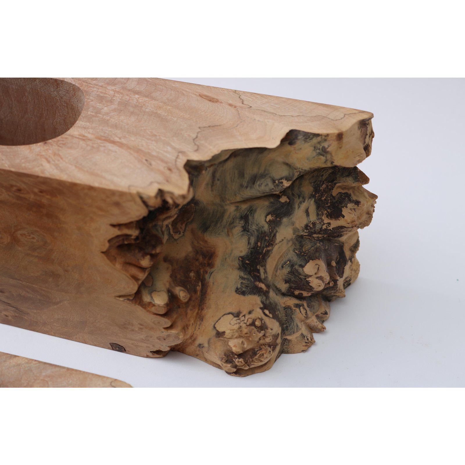 American Artisan Burl Wood Box by Michael Elkan