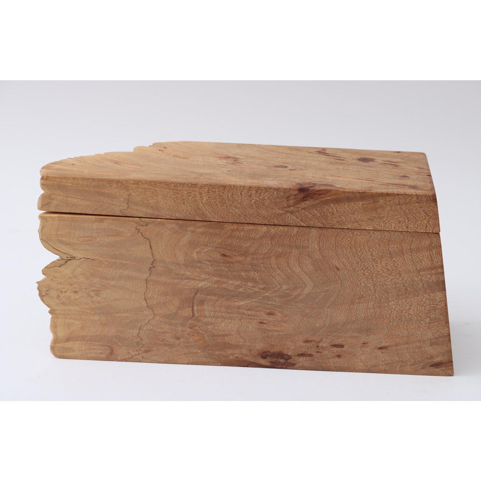 Hand-Crafted Artisan Burl Wood Box by Michael Elkan