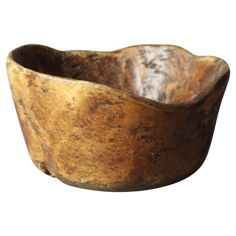 Bol En Bambou Décorasian 25cm - Corbeille à Fruits Ou Pain - Finition Laquée Dorée - Déco Naturelle