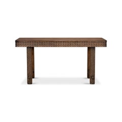 Kunsthandwerklich geschnitzter Konsolentisch