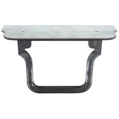 Artisan Console Table from Mirror Glass Neo Baroque, Italy 1980