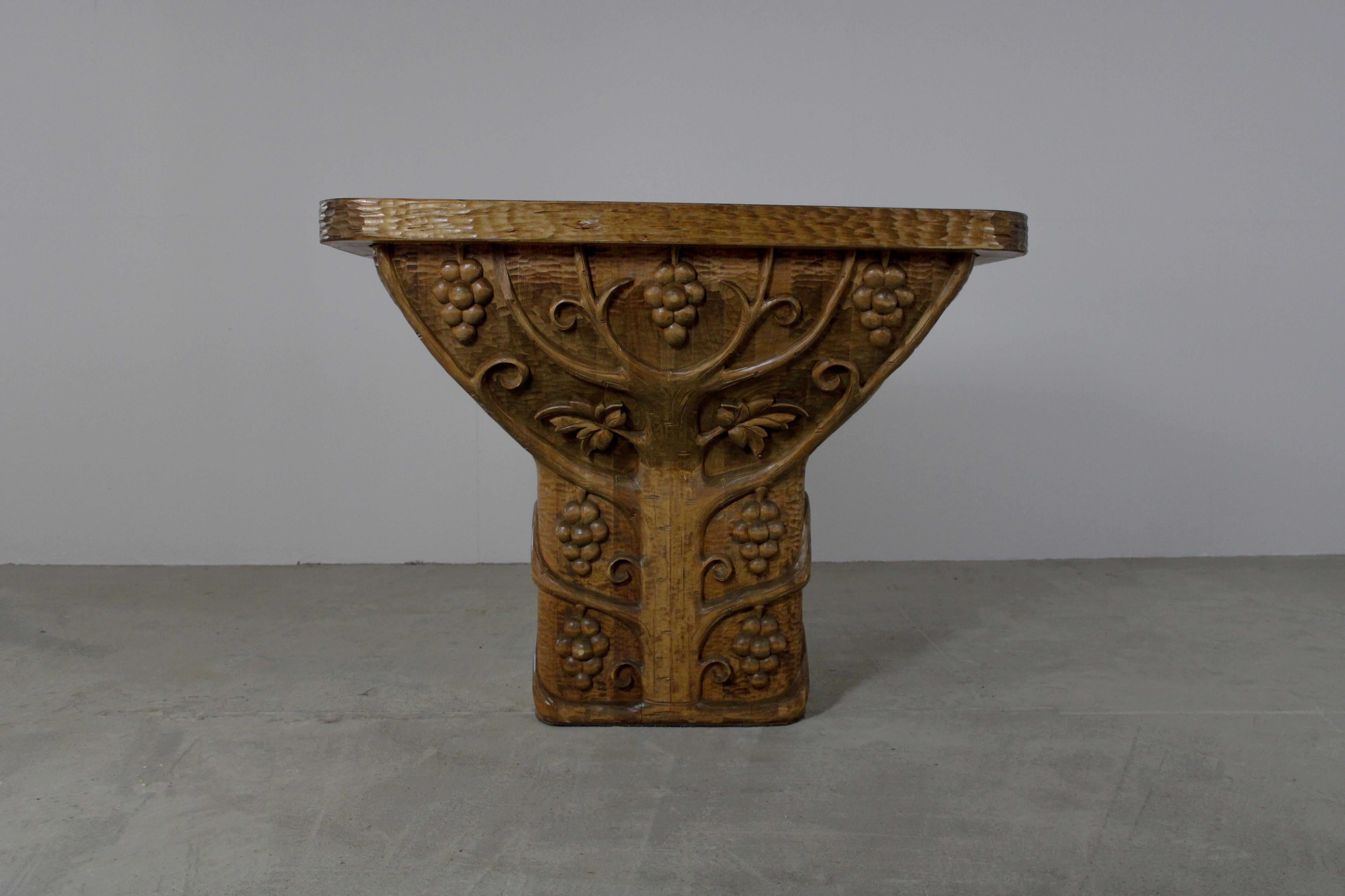 Table console artisanale - Allemagne années 1960 Bon état - En vente à MOOKHOEK, NL