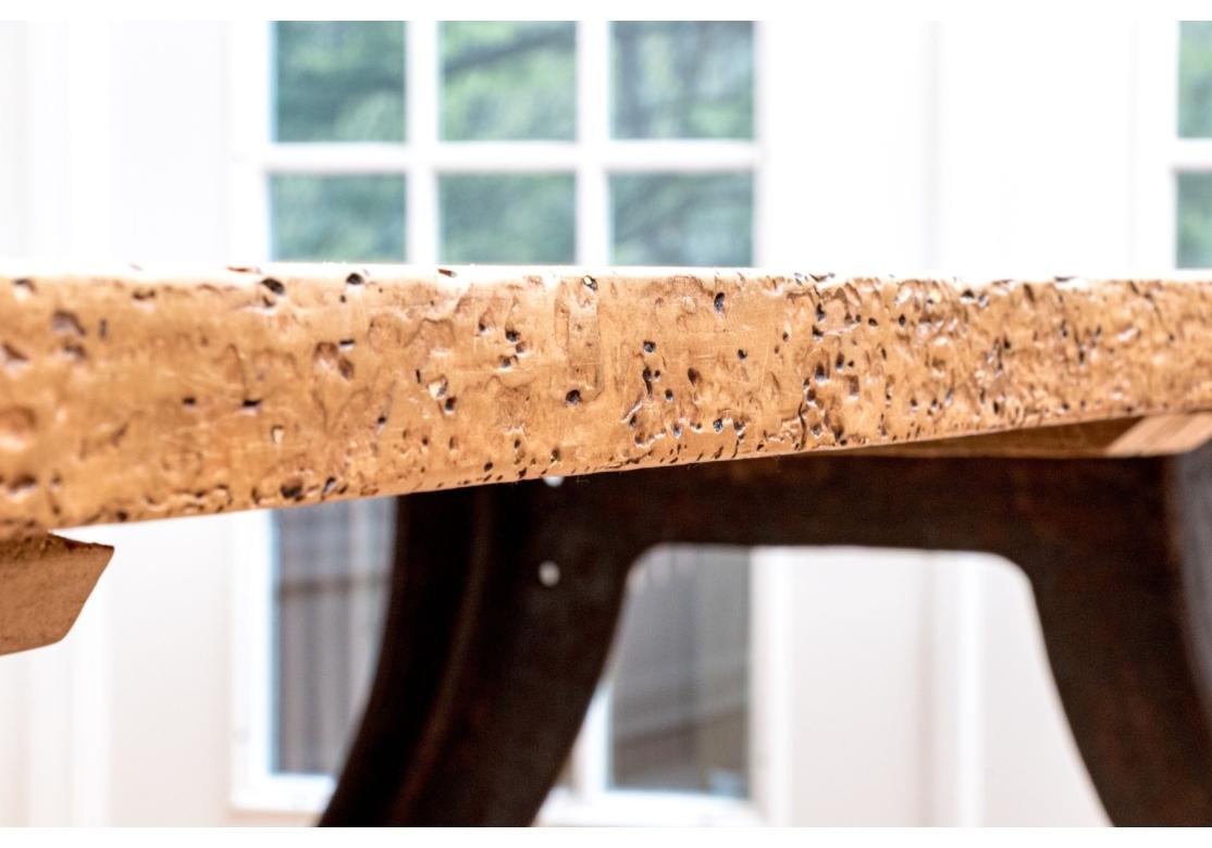 An incredible dining table with fine craftsmanship  featuring a 10'4