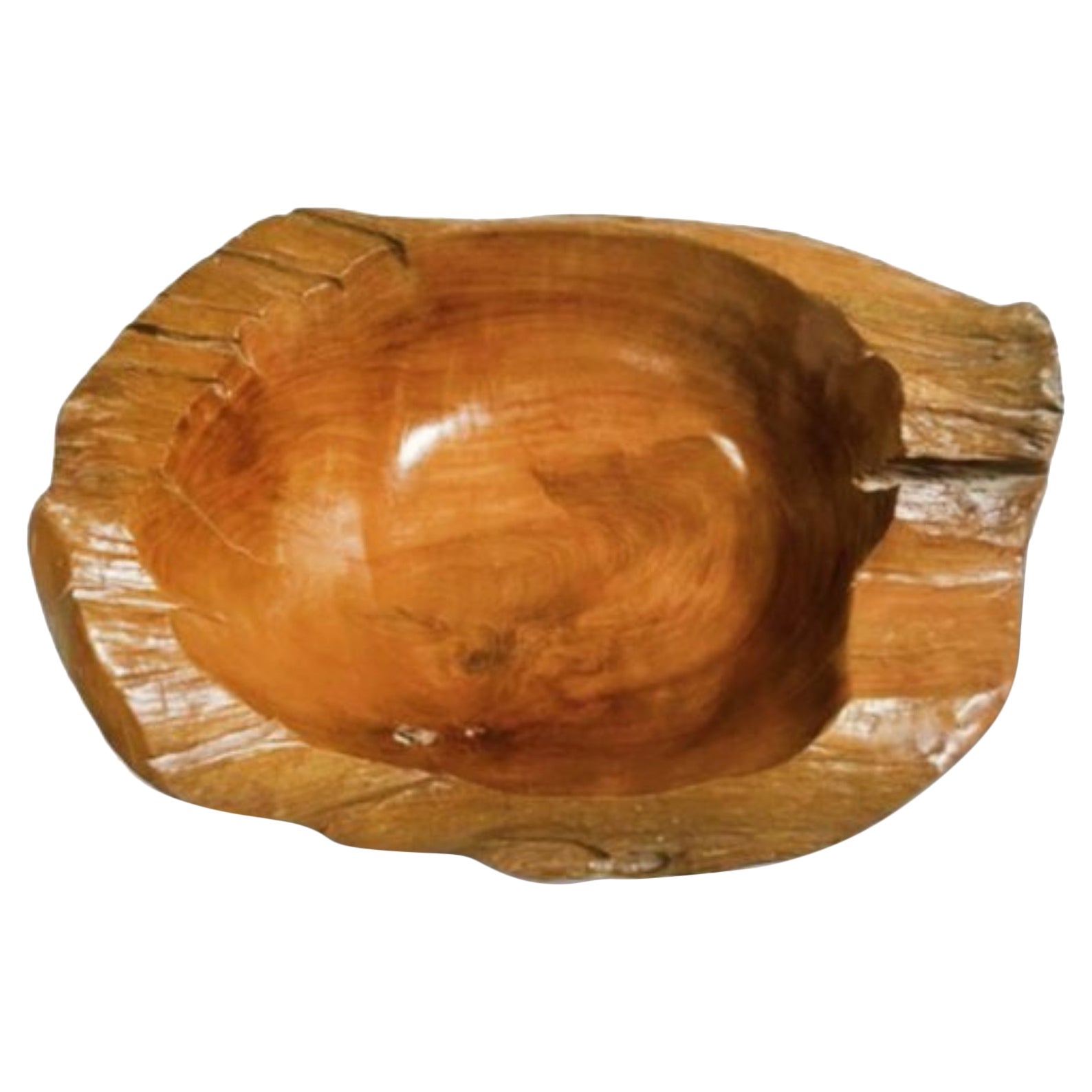 Ciotola in teak biologico lavorata artigianalmente