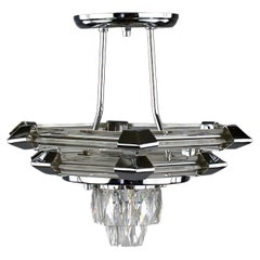 Lustre Artisan du Cristal Klein à Baccarat, France, début des années 2000