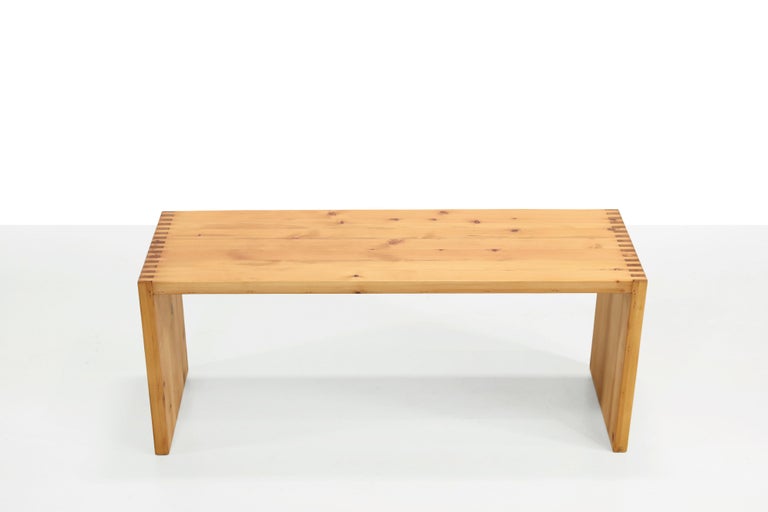 Artisan Dutch Design Side Table in Pine by Ate Van Apeldoorn, the