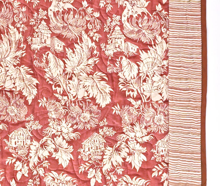 Artisan Fortuny Fabric "Fragonard" Throw by David Duncan Studio For