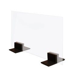 Artisan Glass and Blackened Steel footed Fire-Screen 2023