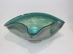Artisan Glass Biomorphic Form Bowl