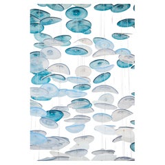 ARTISAN GLASS CHANDELIER . Custom made in Barcelona