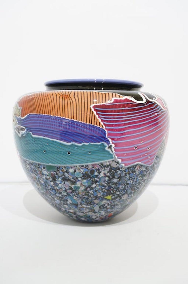 Artisan Glass Multicolor Vase 1