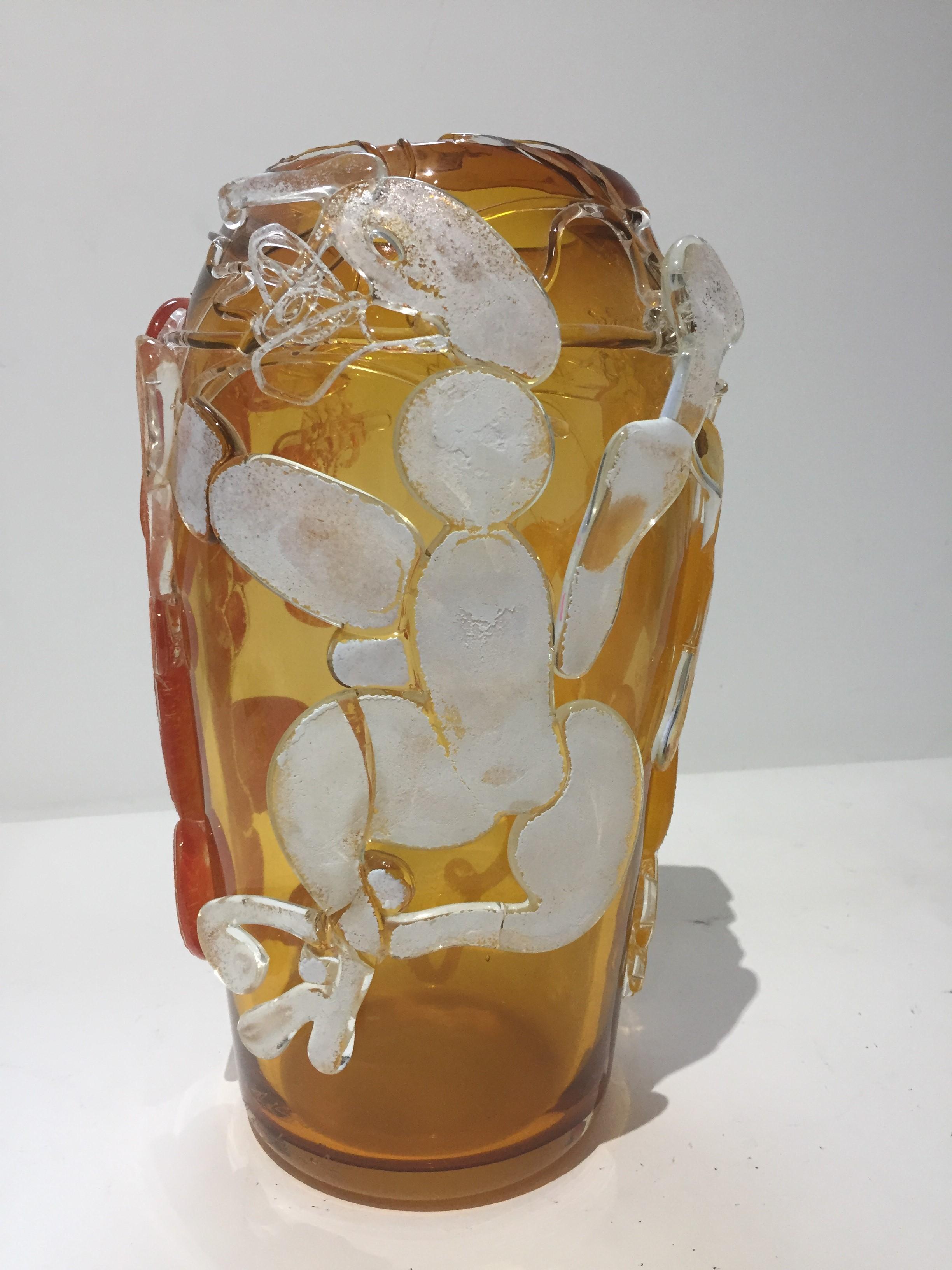 Artisan Glass Vase by Robert Stern 2