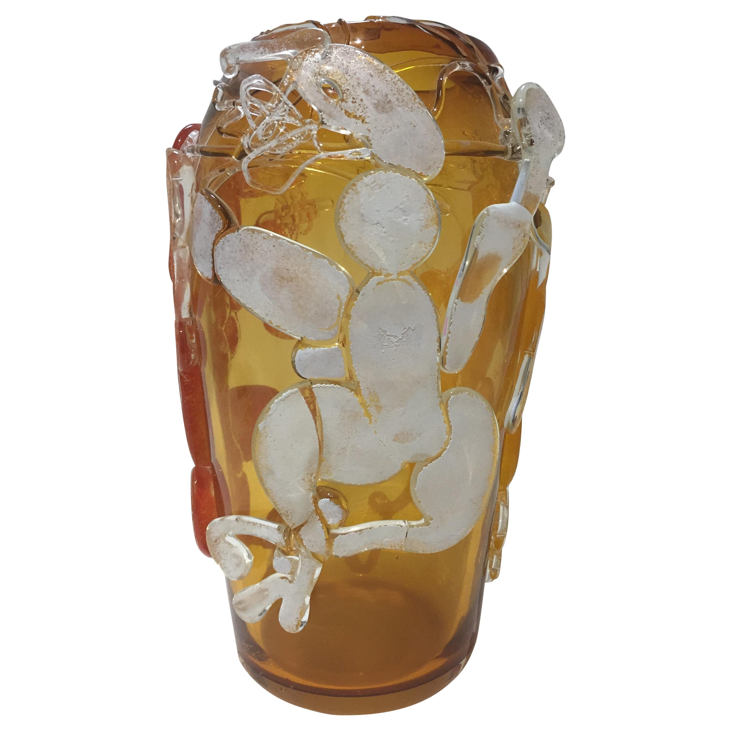 Artisan Glass Vase by Robert Stern