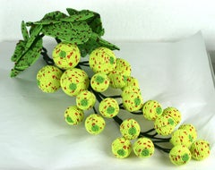 Artisan Hand Beaded Grape Ornament