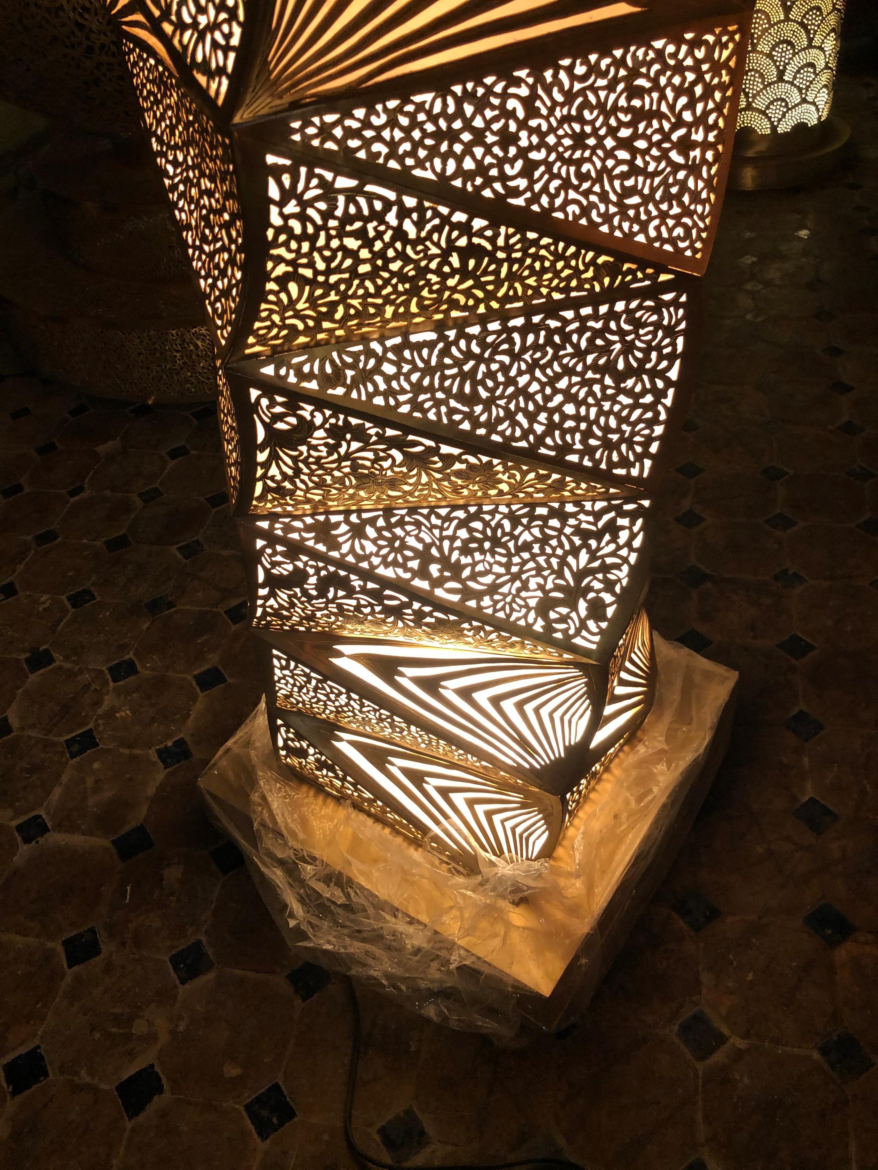 Contemporary Artisan Handcrafted Floor Lamp 