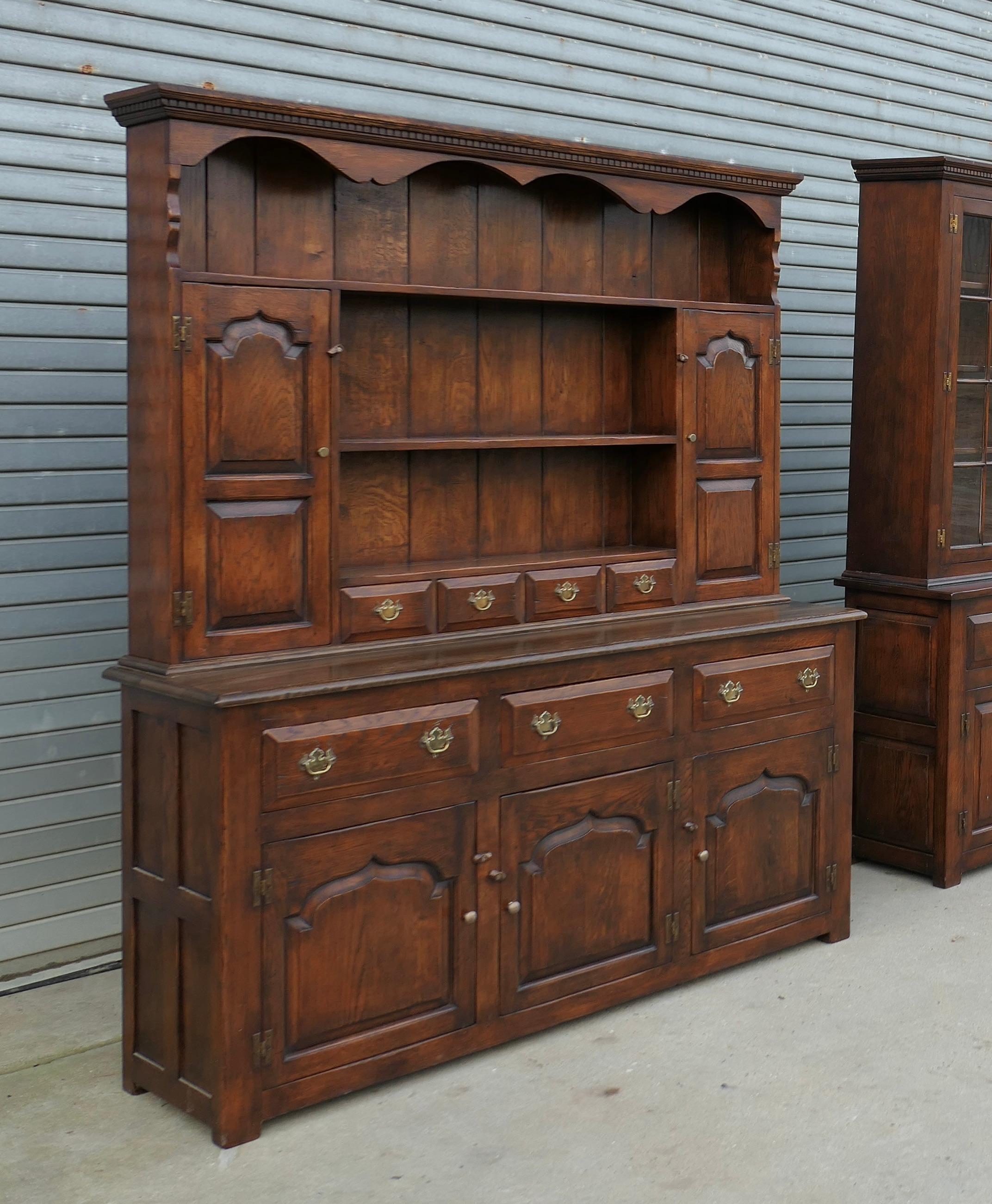 Georgian Artisan Hand Made Period Oak Style Dresser  A Superbly Crafted piece For Sale