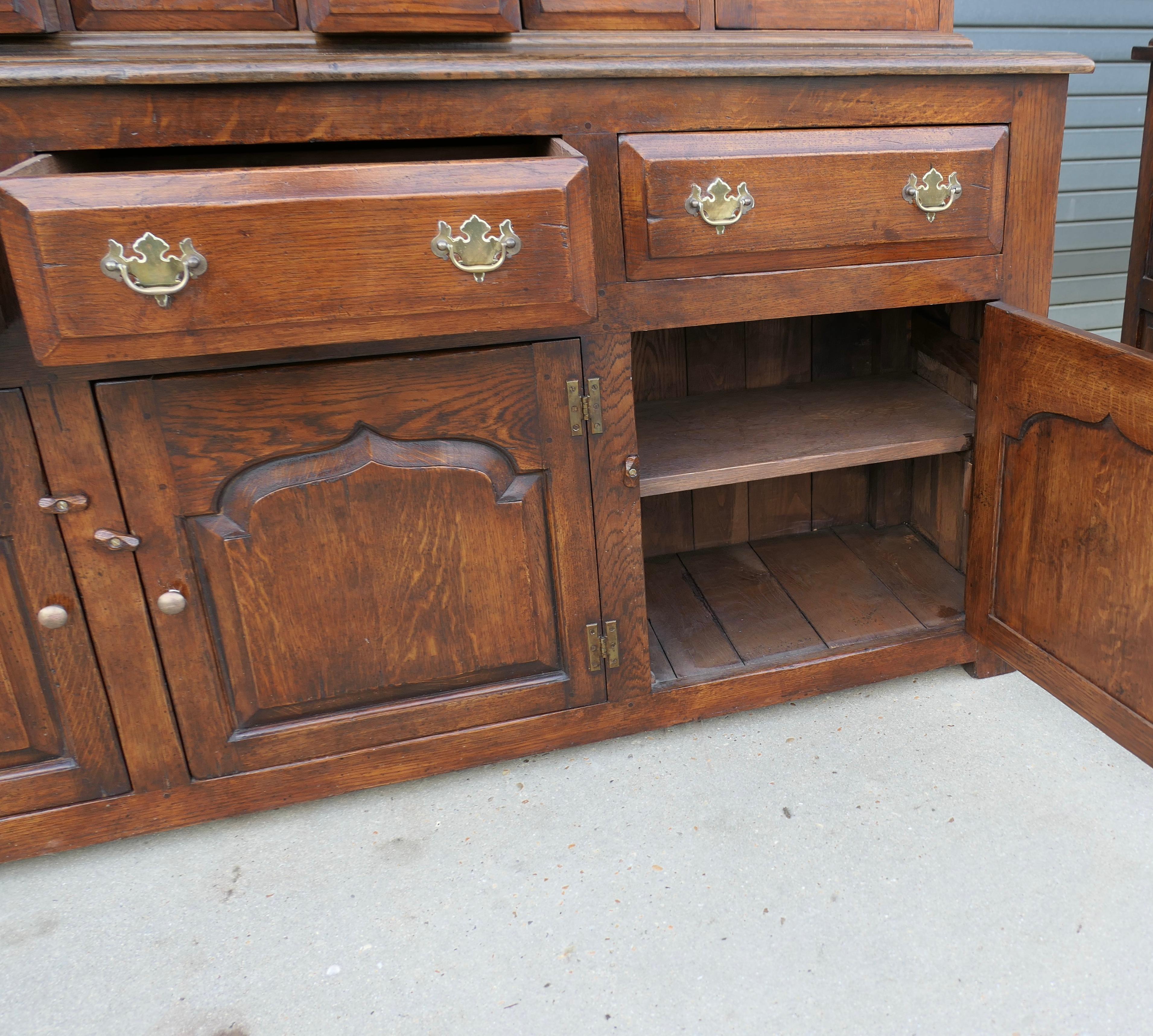 Artisan Hand Made Period Oak Style Dresser  A Superbly Crafted piece For Sale 4