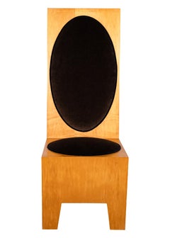 Artisan Hand Made Wood High Back Accent Foyer Chair