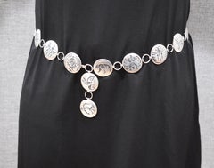 Artisan Hopi Silver Concho Belt