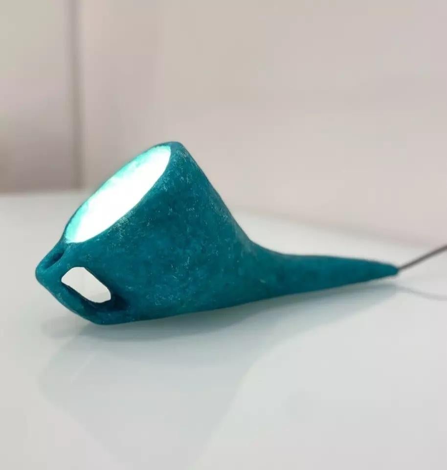 Die dimmbare Lampe 'Aladdin' von Nicola Cecutti ist ein einzigartiges und seltenes Kunsthandwerk. 

Diese von Nicola konzipierte und gestaltete Lampe ist ein Kunstwerk und funktionell zugleich. Inspiriert von Aladdin, fügt er jedem Interieur ein