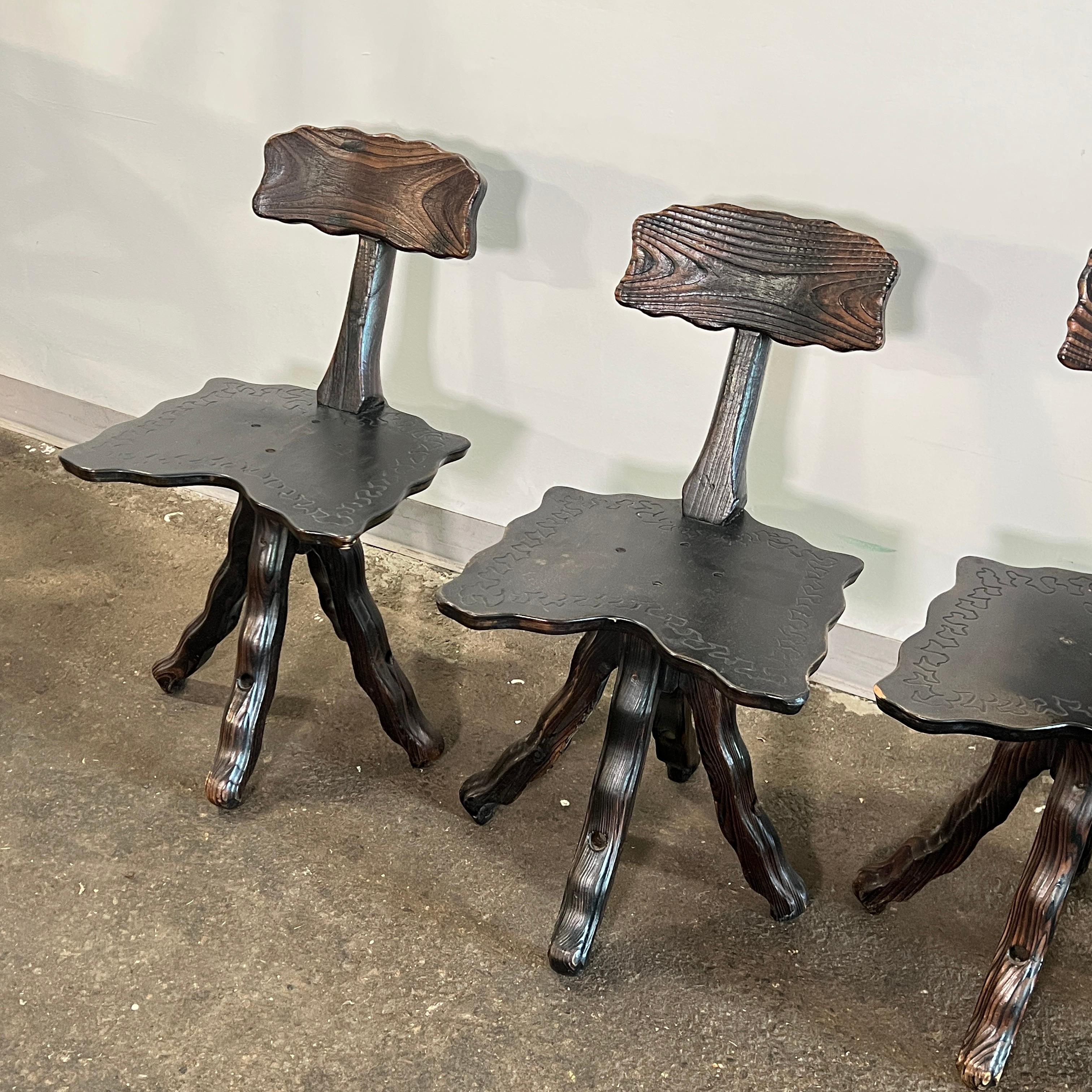 Artisan Made Brutalist Dining Set, Catalonia, Spain, Ca. 1960 For Sale 5