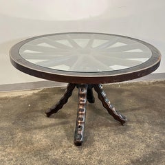 Set da pranzo brutalista realizzato artigianalmente, Catalogna, Spagna, ca. 1960