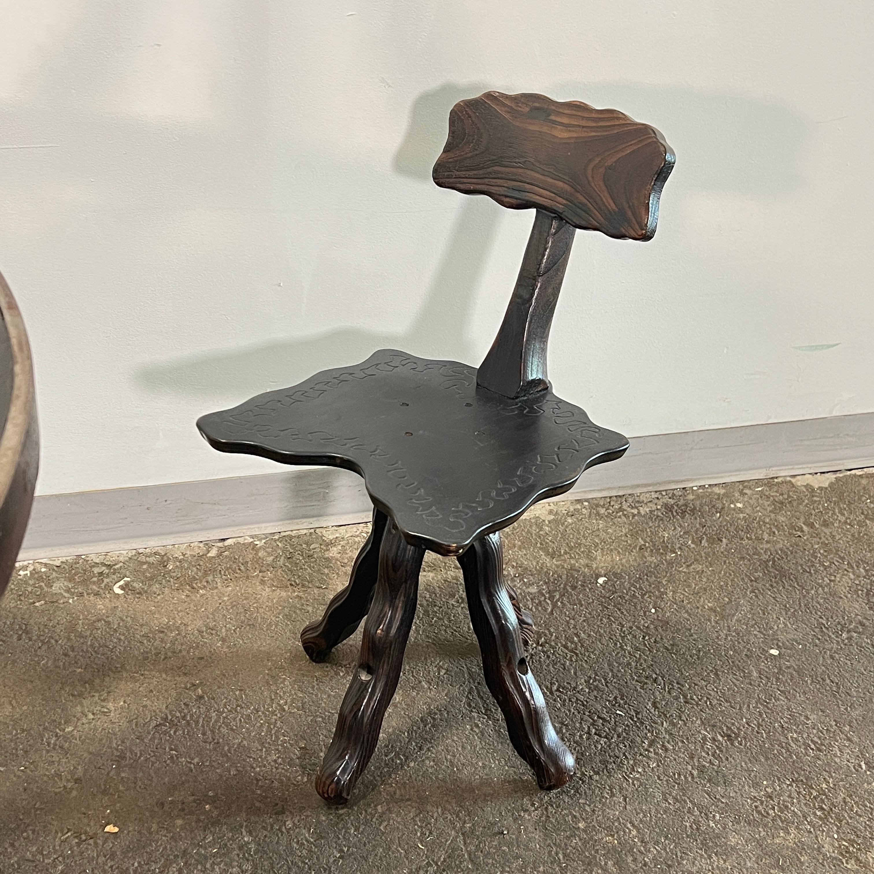 Mid-20th Century Artisan Made Brutalist Dining Set, Catalonia, Spain, Ca. 1960 For Sale