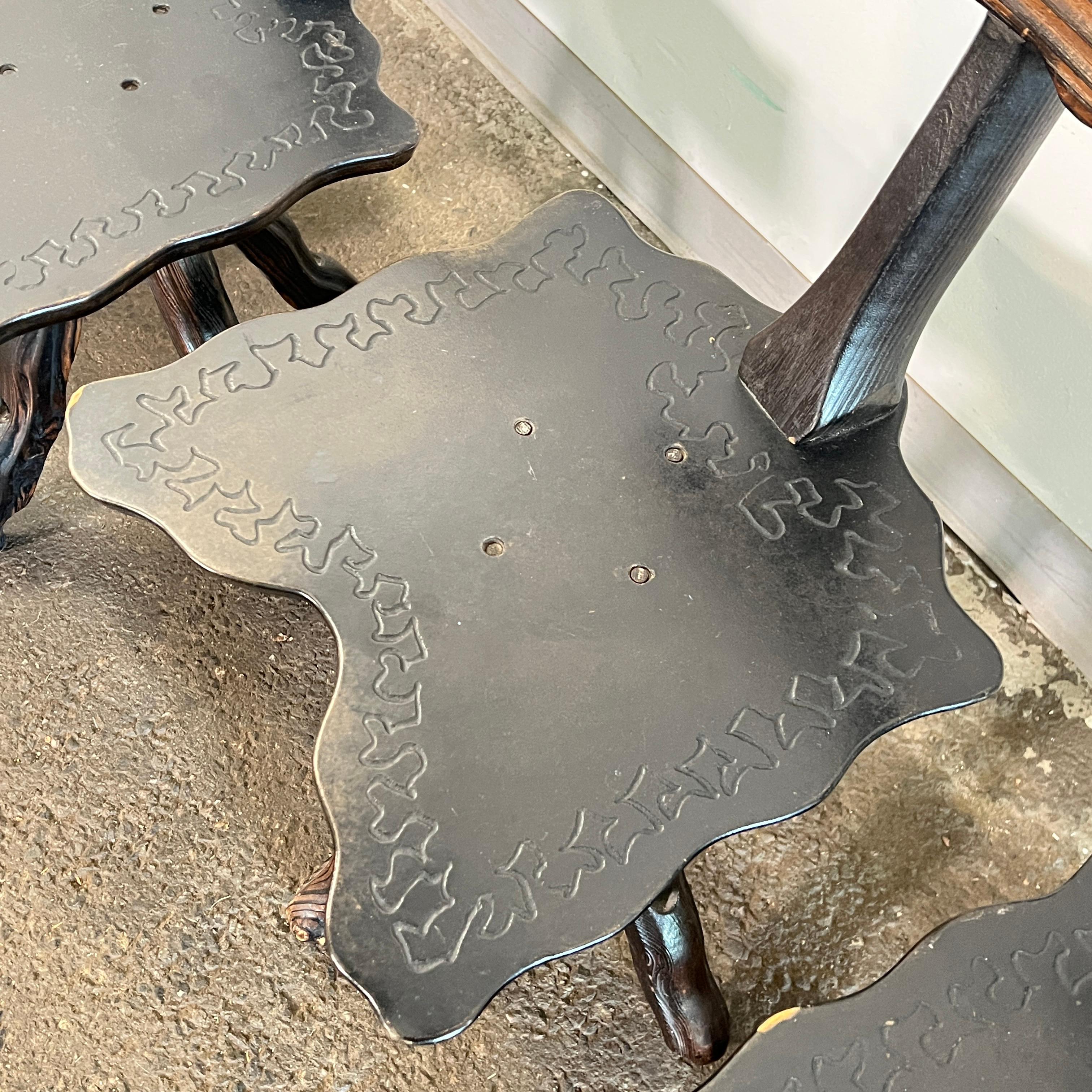 Artisan Made Brutalist Dining Set, Catalonia, Spain, Ca. 1960 For Sale 1