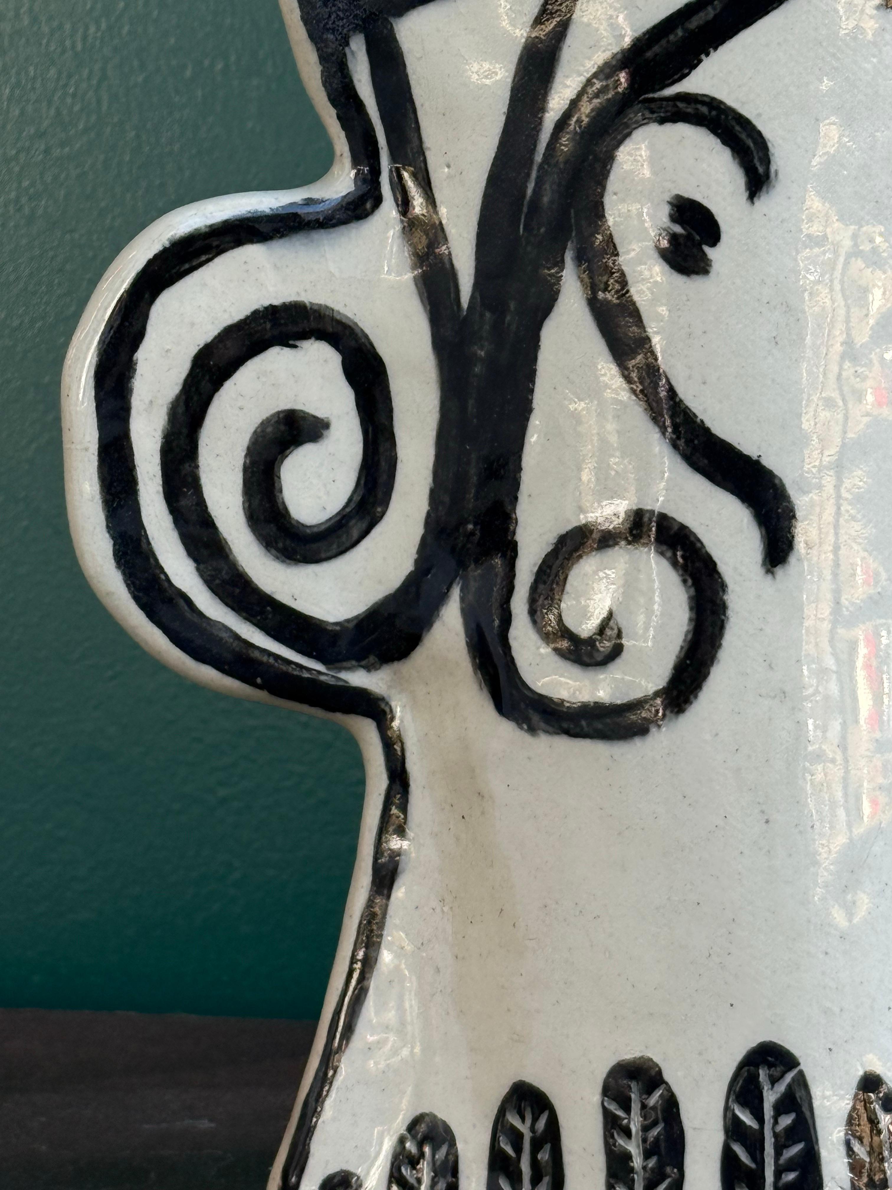 Vaso a forma di volto in ceramica realizzato artigianalmente In condizioni Nuovo in vendita a Raleigh, NC