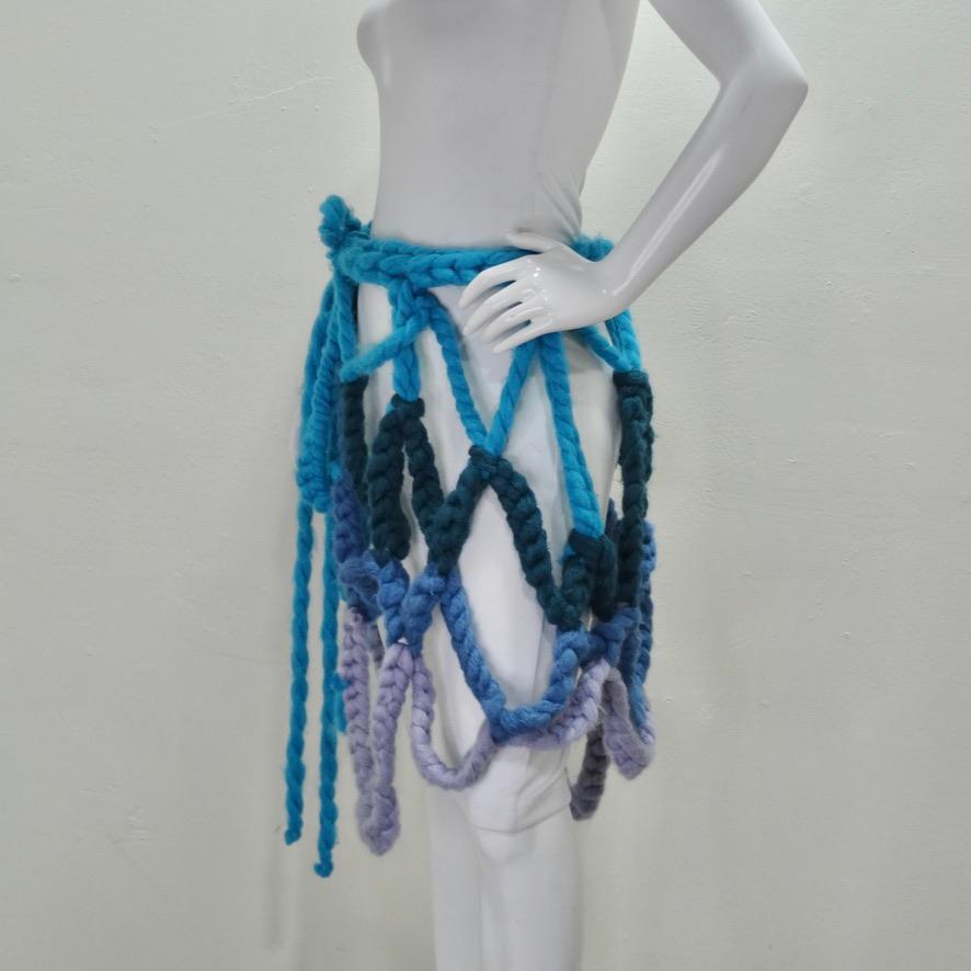 Women's Artisan Made Crochet Sarong Wrap Skirt 