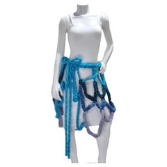 Jupe enveloppante sarong en crochet de fabrication artisanale 