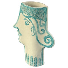 Artisan Made Feminine Face Vase
